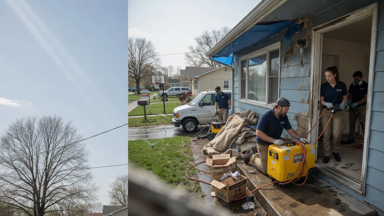 Basement Flood Cleanup in Vallonia, IN near me
